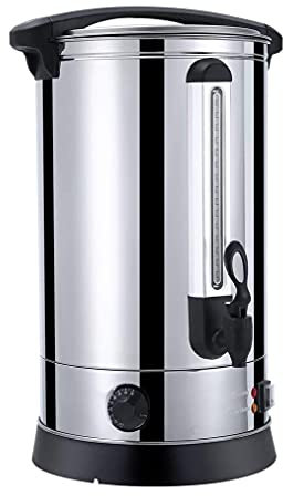 UIGJIOG 5-25L Hot Water Boiler Dispenser 220-240V Commercial Stainless Steel Catering Tea Urn, Instant Electric Water Boiler for Home, Automatic Heating Water Machine One Button Control,25L