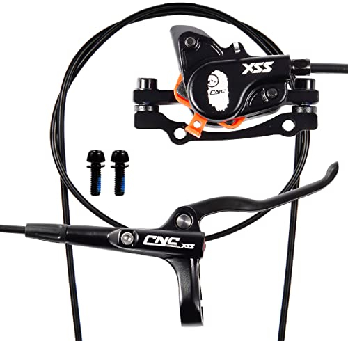CNC Hydraulische Scheibenbremse Fahrrad,Hydraulik Scheibenbremse Set, Hydraulisch Bremse Fahrrad Rechts vorne 800mm für MTB/BMX/Rennrad/Mountainbike,Schwarz