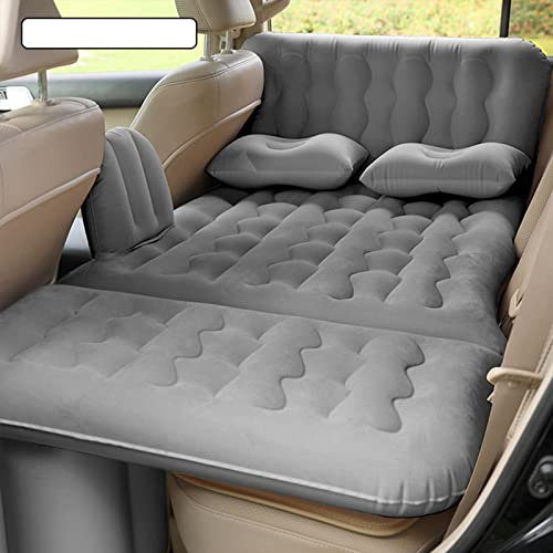 Vinteky Luftmatratze Aufblasbare Auto Matratze mit Pumpe für Aufblasbares Bett Air Bett für Reisen Camping Outdoor (Grau)