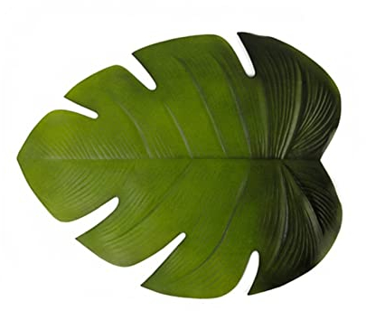 YUEMOL tovagliette Nuovo Isolamento Mat Simulazione tovaglia tovaglia Foglio Foglia Forma Tropicale Palm Pad tavola Accessori da Cucina (Color : A, Quantity : 6PCS)