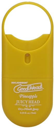 Goodhead - Juicy Head Dry Mouth Spray to-Go - Pineapple - .30 Fl. Oz./9ml - Doc Johnson Blow Job Spray