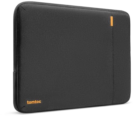 tomtoc 360° Tasche Schutzhülle für 13 Zoll iPad Air M3/M2 2025-2024, 13 Zoll iPad Pro M4 2024 OLED, 12,9 iPad Pro 6/5/4/3, Wasserabweisend Tablet Sleeve mit Zubehörfach, Passt Magic/Smart Keyboard