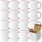 Acen Merchandise Tazze a sublimazione senza stampa di alta qualità, in ceramica o in set, tazze a sublimazione con inchiostro (8 pezzi, interno e manico rosa)
