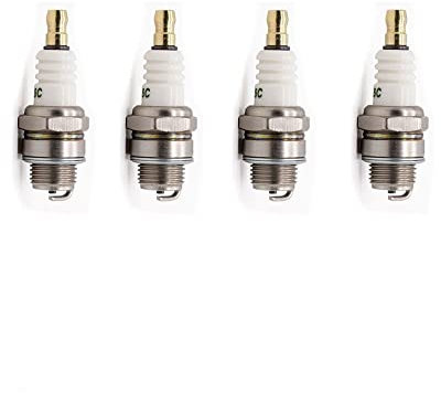 BREUYN 4 Pezzi Candele di accensione L6C Piccolo Motore sostitutivo Compatibile con Candela BM6A Motosega a 2 Tempi Tosaerba decespugliatore
