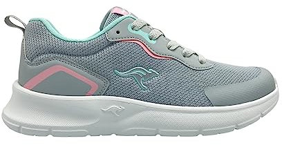 KangaROOS Damen K-NJ Nyla Sneaker, Vapor Grey/Mint, 38 EU