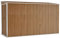 Capanno Giardino a Parete Marrone 118x288x178cm Acciaio Zincato