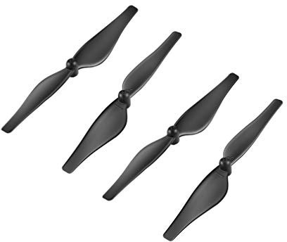 KIMISS Ersatzpropeller-Set, 4-teilig, Ersatzpropeller, 4 Paar Hochwertige Kohlefaserblätter für Tello (Schwarz)