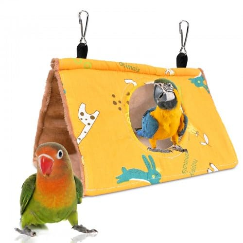 Cozlly Vogel Hängematte, Schlafplätze Vogelkäfig, Vogel Papagei Hängematte, Vogel Hängematten Plüsch, Haustier Vogelkäfig, Vogelbett Hütte, Vogelhäuser, Hausvogelversteck, Zelt Bett Papagei