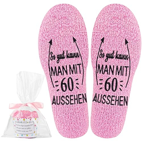 Jeasona 60 Geburtstag Frau Socken 60. Geburtstag Frau Geschenk Geschenke Lustige Geschenkideen Frauen Geschenk