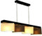 FKL DESIGN Home Deco Hängelampe Hängeleuchte Milano M4H MIX Lampe Leuchte 4 flammig verschiedene Varianten (Creme-Braun)