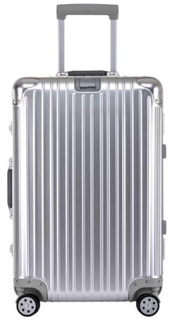 Valcla Reisekoffer Koffer aus Aluminium-Magnesium-Legierung, Universalrad, Aluminiumrahmen, Trolley, Passwortbox, Koffer, tragbarer Koffer Weichschalenkoffer (Color : D, Size : 20in)