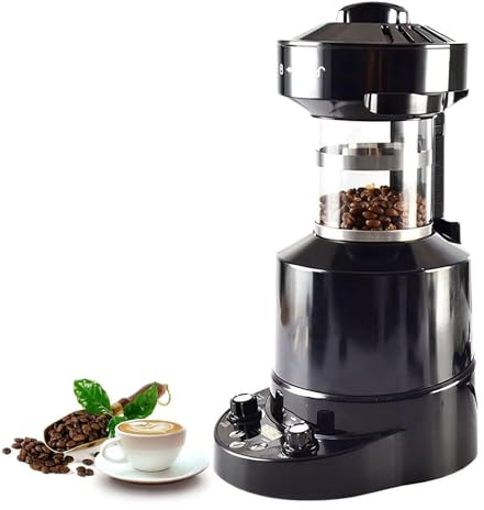 Tostatrice per caffè in grani professionale, tostatrice per caffè elettrica ad aria da 2100 W, tostatrice per caffè automatica, riscaldata uniformemente/senza fumo per cereali, arachidi, chicchi