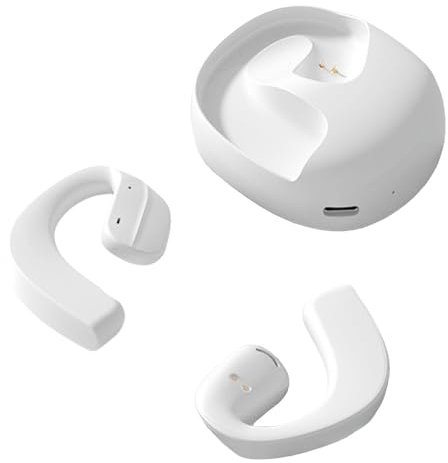 ND NEXT DESTINATION Auriculares Inalámbricos de Bluetooth 5.3 Auricular Colgante Híbridos Open Ear con Sonido HiFi estéreo Cascos Wireless Impermeable IPX7