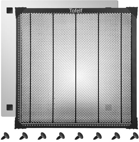 Tofelf Honeycomb - Tavolo a nido d'ape per macchina per incisione laser, 500 x 500 x 22 mm, compatibile con diverse macchine per incisione laser
