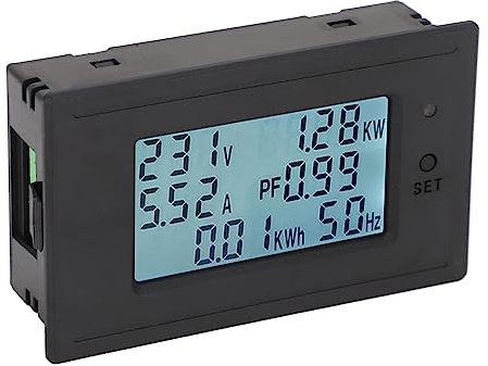 Uadme Moniteur de Batterie DC 6-200 V, Indicateur de Température de Tension de Courant, Compteur de Batteries, Compteurs de Courant à Écran LCD, pour Voitures