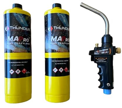 Lötkoffer + 2 Gaskartuschen MAPP Pro Thunder Professional