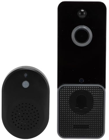 Topiky Intelligente Video Türklingel mit Glocke, 5G WiFi, Bewegungserkennung, IR Nachtsicht, Sprachwechsler, 2 Wege Gegensprechanlage, für ältere Menschen, und Allein Lebende Frauen