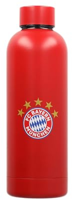 FC Bayern München | Edelstahlflasche| Trinkflasche | Rot | 0,5 Liter