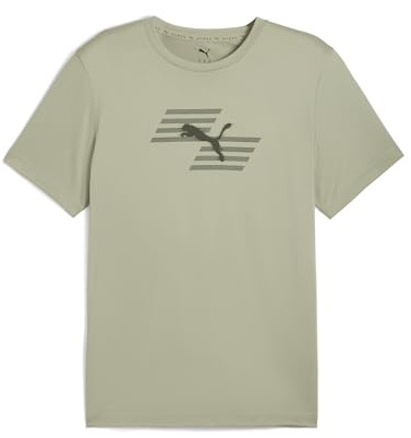 Puma Unisex M X Hyrox Poly Graphic Tees, Lux Army, S EU