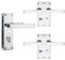 Bwintech 3 Pairs Lever Latch Flat Polished Chrome Door Handles,Classic Victorian Straight Design,with Bathroom knob,Ideal for All Types of Wooden Door,Internal Doors Bathroom