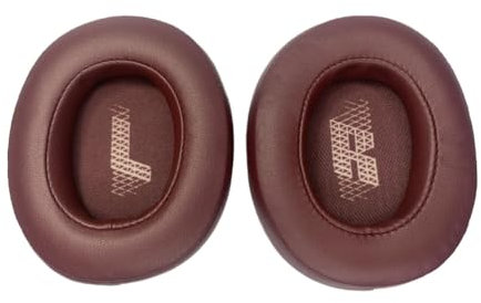 Ersatz Ohrpolster für JBL Live 500BT/Live 500 BT Kopfhörer, Ersatzpolster für JBL Live 500 BT/JBL Live 500BT, Weicherem Leder (Rot)