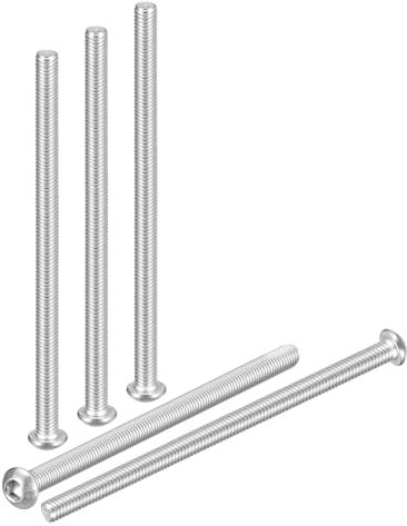 DTGN M6-1x110mm Button Head Socket Cap Screws - 10Pack - Good for Road Bicycle, Mountain Bike, Auto, Motorcycle - 304 Stainless Steel Whitewashed - Hex Socket Drive Fasteners