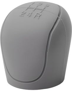 EWRMW Auto Schaltknäufe Abdeckung für Skoda Octavia Mk2 (1Z) 2004-2013/co-pilot-Without-computer-case, 6 Gang TPU Silikon Schaltknauf Abdeckung Für Manueller Die Meisten Fahrzeuge,A/Grey