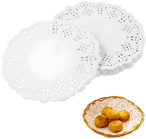 280 Stück Tortenspitze Rund Papierdeckchen,8.5 Cm Tortenspitzen Rund Klein,Deckchen Kuchenmatte Papier,Rund Lace Papierdeckchen,Spitze Deckchen Für Lebensmittel,Für Hochzeit,Geburtstag,Kuchen,Desserts