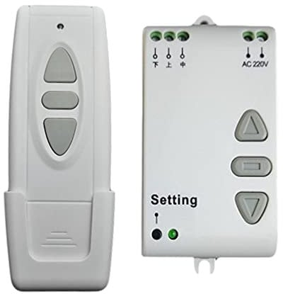 Xiniy AC220V Motor Remote Replacement Switch Controller Projection Screen Motor Wireless Switch 433MHz UP Down Stop Forwards Reverse