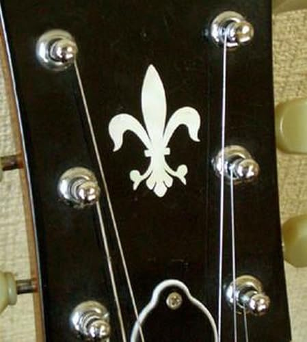 Jockomo Inlay Sticker/Headstock Decal Fleur de Lys, Made in Japan