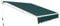 HOMASIS Store rétractable 2,5 x 2/3 x 2,5 m, Store banne avec Protection UV & Eau, Store à Bras articulé avec manivelle, Angle réglable de 40 à 100° pour Balcon Jardin,terrasse (Vert, 245 x 200 cm)