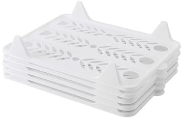 Amagogo 5 Pack Clothing Organizer Trays for Shirts and T-Shirts, White Small