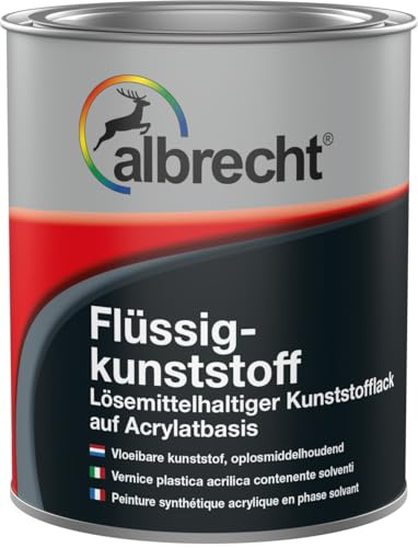 Albrecht Flüssigkunststoff 750 ml | Farblos | Universal-Kunststofflack auf Acrylat-Basis | Für Innen & Außen | Hohe Abrieb- & Wetterbeständigkeit