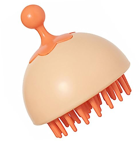 PACKOVE 2 Shampoo-Kamm Shampoo-Massagebürstenkopf Kopfhautmassage Entwirrung Borste ölig reinigungsbürste Kopfwäscher Haarshampoo-Bürste Kopfbürste Tragbare Shampoo -Bürste pp Orange