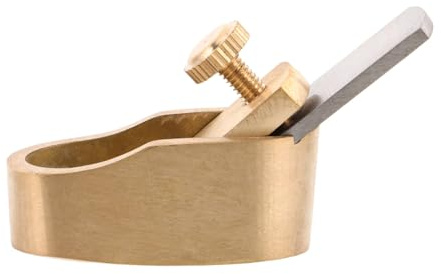 OFFSCH Kleiner Handhobel Maschine aus Messing für Geigenbau und Holzbearbeitung Präzises Werkzeug für Fingerboard mit Hoher Haltbarkeit für Werkstätten