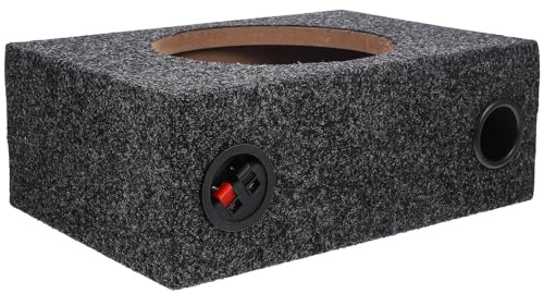 NIYANGLE 8 Pulgadas Caja de Subwoofer de Madera para Coche, Caja de Altavoz Sellada Ligera y Portátil, Compatible Vehículos y Camiones, Mejora Graves Profundos para Entusiastas del Audio