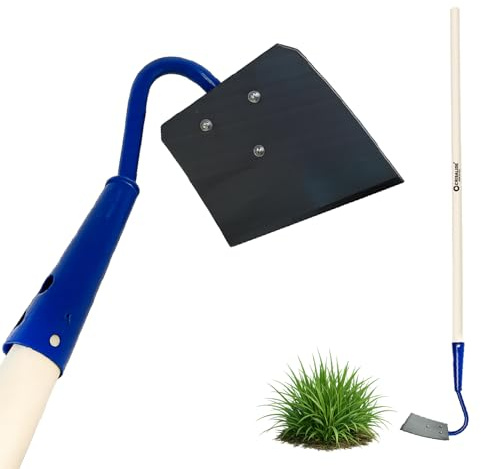 Crisalide® - Sarchiatore per Erbacce con Manico 150 cm in Legno di Faggio – Zappa Manuale da Giardino in Acciaio – Attrezzo Diserbo Preciso per Orto, Aiuole e Terreno
