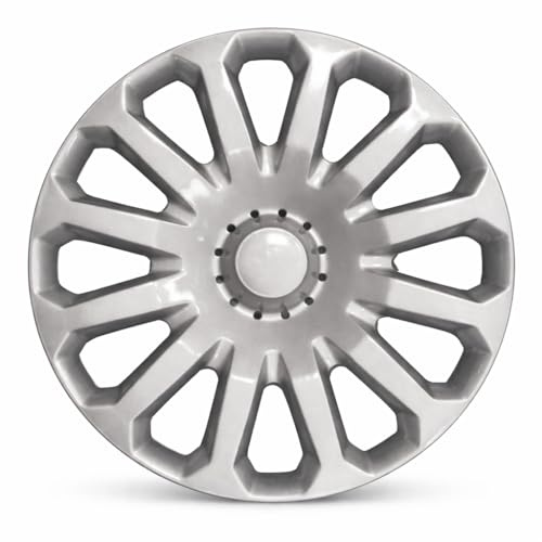 Set 4 Copricerchi 15 Pollici Compatibili con Ford Fiesta e Ford Focus dal 2008 in poi – Coppe Ruota per Cerchi in Ferro – Design Elegante – Installazione ad Incastro