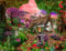 500 Piece Jigsaw Puzzles For Adults - Cottage Garden Rainbow - British Artist | Made in the UK | Recycled Puzzleboard | 50cm X 38cm, Jigsaw Puzzles For Adults