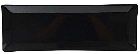 Thunder Group rettangolare in melamina (1 each), Melamina, Black, 15 x 5-1/4 x 1 High