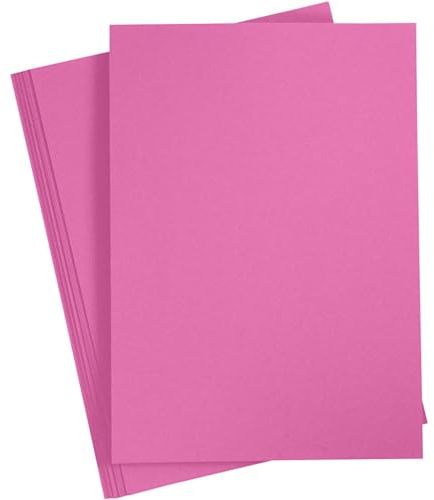 Farbkarton, A4 210x297 mm, 180 g, Pink, 20Bl.