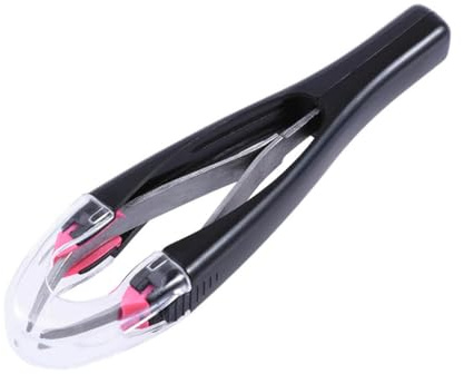 Lurrose Automatische Augenbrauenpinzette | Einziehbare Pinzette aus Edelstahl für schmerzfreies Zupfen | Präzisions-Haarentferner für Augenbrauen & Gesicht | Ergonomisches Design für Beauty-Li