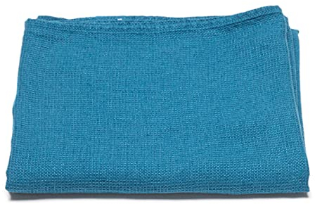 LinenMe Handtuch gewaschenes Waffelseeblau, 75 x 130 cm, Badetuch, europäisches Leinen, maschinenwaschbar, super saugfähig, 100%