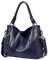 BUKESIYI Damen Tasche Handtasche Umhängetasche Schultertasche Frauen Kulturbeutel Weekender Klein PU Leder DE77161 Dunkelblau