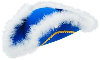 Dreispitz mit Marabu blau 57