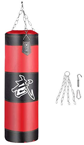 Sandsack, Boxsandfüllung Verdicken Krafttraining Fitness Übung Punch Sandsack (rot, 60cm)
