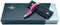 Forge de Laguiole Geschenkset, handgefertigtes Sommelier Messer Kellnermesser in Rose/Pink | glänzend | + weiches Lederetui + Poliertuch
