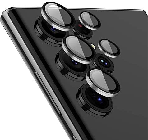 GLASS-M Samsung Galaxy S22 Ultra Camera Lens Protector, Tempered Glass Ring Circle, Waterproof Anti Scratch - 1 Set