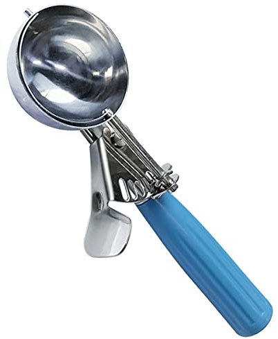 Stainless Steel Ice Cream Scoop Set Dishers Scoops Cookie Scoop Set Food Scoop, Right Handed Scoop, Blue Handle (2.48 Inch)