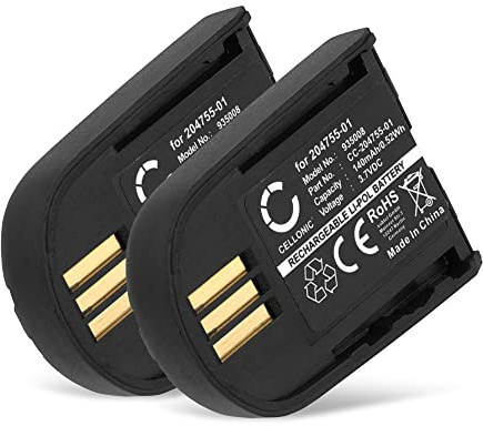 CELLONIC 2x Batteria per Headset/Auricolare/Cuffie Compatibile con Plantronics Savi W740, Savi 440, Savi 740, 204755-01 – (140mAh, 3.7V)